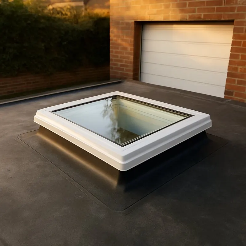 Coupole de toit plat posée sur une étanchéité EPDM